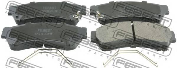 FEBEST 0501-GHF КОЛОДКИ ТОРМОЗНЫЕ ПЕРЕДНИЕ...
