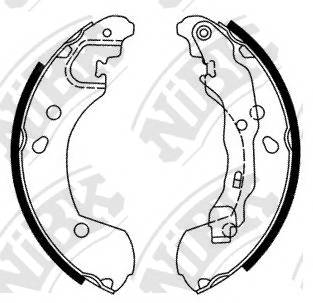 NiBK FN1255 Колодки гальмівні. барабан