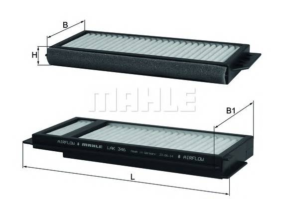 KNECHT LAK 346/S Фильтр, воздух во внутренно... KNECHT LAK 346/S Фильтр, воздух во внутренно...