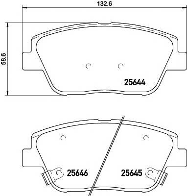 TEXTAR 2564401 Комплект тормозных колодок... TEXTAR 2564401 Комплект тормозных колодок...