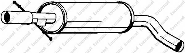 BOSAL 105-111 Средний глушитель выхлопны