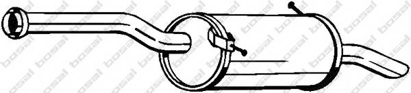 BOSAL 135-121 Глушитель выхлопных газов 