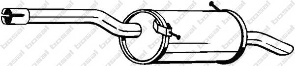 BOSAL 135-103 Глушитель выхлопных газов 