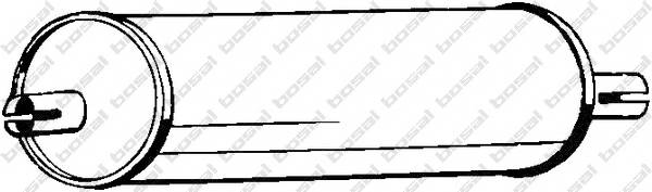 BOSAL 176-421 Средний глушитель выхлопны
