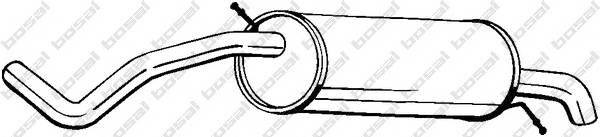 BOSAL 278-231 Глушитель выхлопных газов 