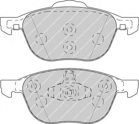 FERODO FDB4319 Комплект тормозных колодок