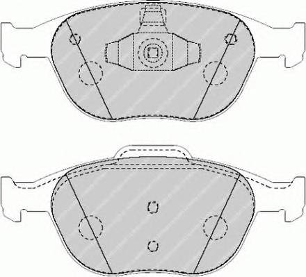 FERODO FVR1568 Комплект тормозных колодок