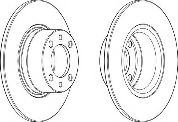 FERODO DDF1035 Тормозной диск