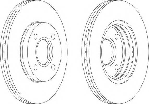 FERODO DDF1072 Гальмівний диск (ціна за 2шт