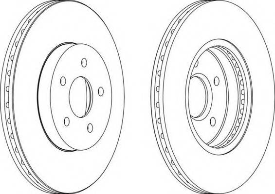 FERODO DDF1125 Гальмівний диск FERODO DDF1125 Гальмівний диск