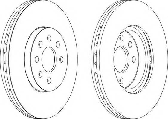 FERODO DDF1236 Гальмівний диск FERODO DDF1236 Гальмівний диск