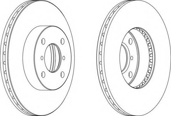 FERODO DDF1396 Диск гальмівний