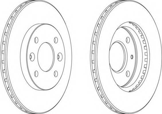 FERODO DDF158 Гальмівний диск (ціна за 2шт