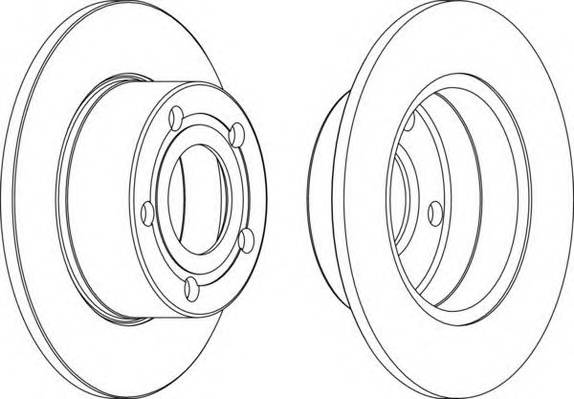 FERODO DDF321 Гальмівний диск (ціна за 2шт