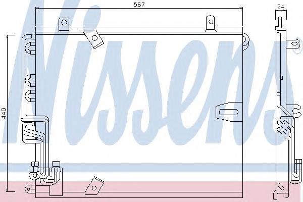 NISSENS 94158 Конденсатор, кондиционер