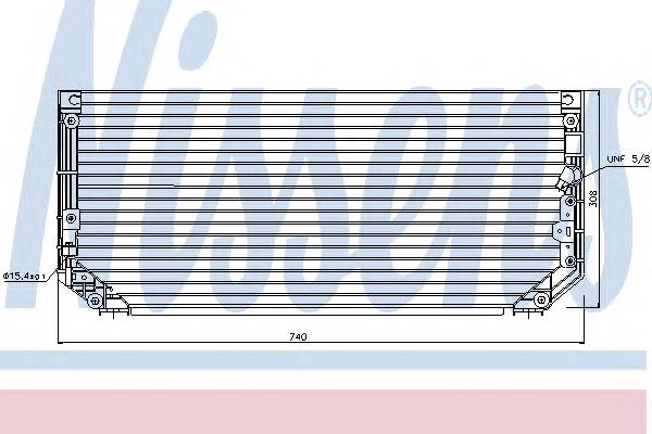 NISSENS 94515 Конденсатор, кондиционер