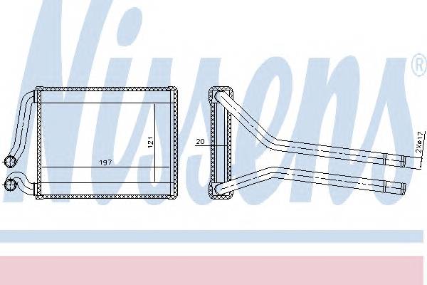 NISSENS 77537 Теплообмінник, опалення са... NISSENS 77537 Теплообмінник, опалення са...