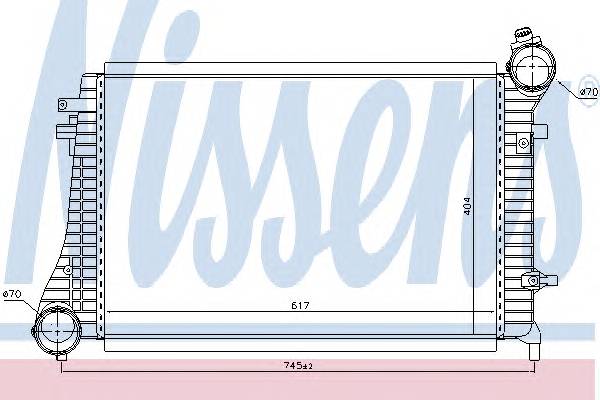 NISSENS 96619 Интеркулер