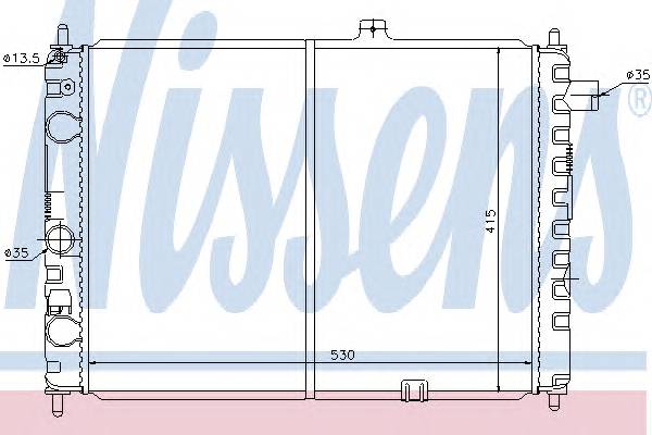 NISSENS 63170 Радиатор, охлаждение двига
