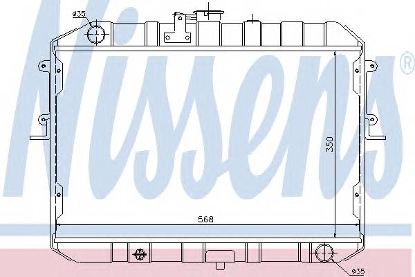 NISSENS 62381 Радиатор, охлаждение двига