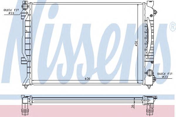 NISSENS 60422A Радиатор, охлаждение двига
