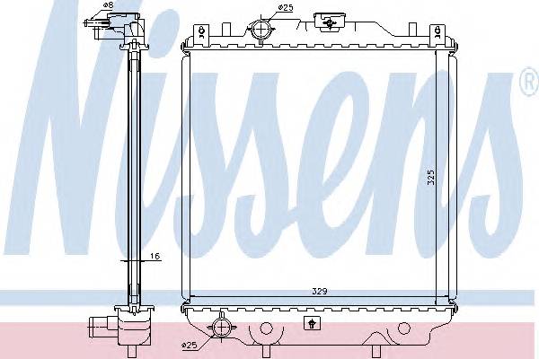NISSENS 64174A Радиатор, охлаждение двига