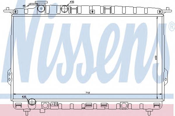 NISSENS 67026 Радиатор, охлаждение двига