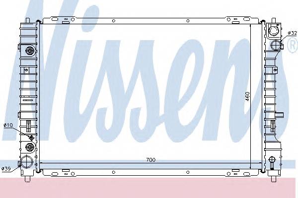 NISSENS 62003 Радиатор, охлаждение двига