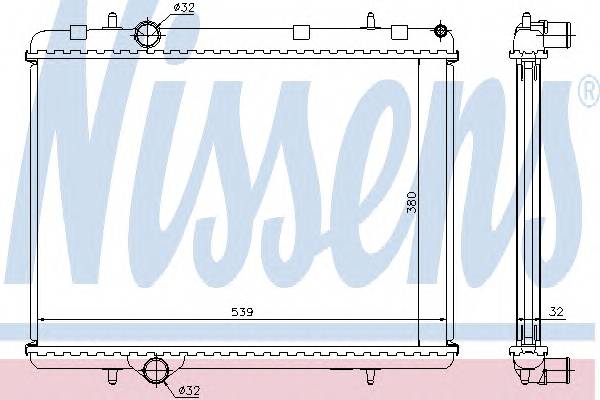 NISSENS 636006 Радиатор, охлаждение двига