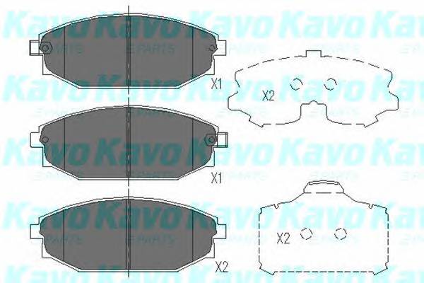 KAVO PARTS KBP-3014 Комплект гальмівних колодо... KAVO PARTS KBP-3014 Комплект гальмівних колодо...