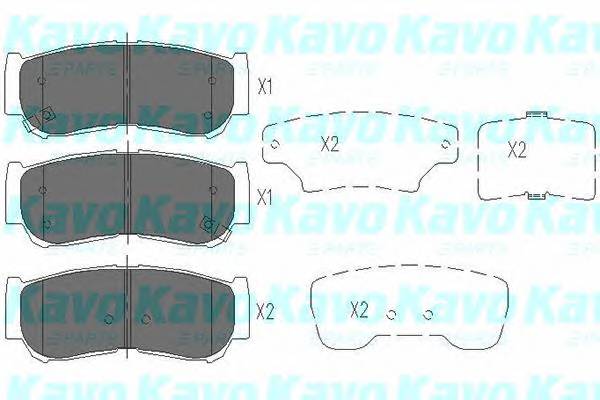 KAVO PARTS KBP-3024 Комплект тормозных колодок... KAVO PARTS KBP-3024 Комплект тормозных колодок...