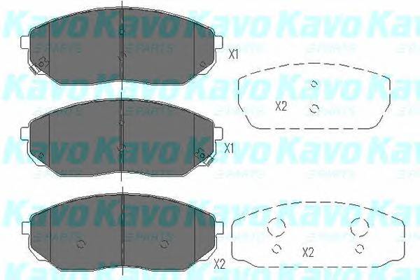 KAVO PARTS KBP-4014 Комплект гальмівних колодо... KAVO PARTS KBP-4014 Комплект гальмівних колодо...