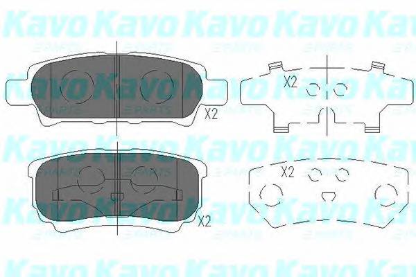 KAVO PARTS KBP-5518 Комплект тормозных колодок