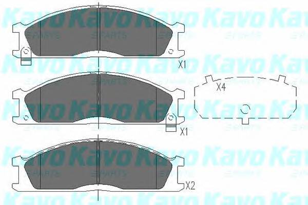 KAVO PARTS KBP-6503 Комплект тормозных колодок