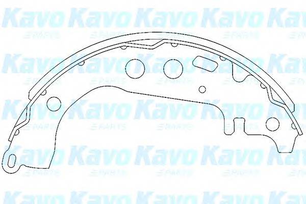 KAVO PARTS KBS-9904 Комплект тормозных колодок