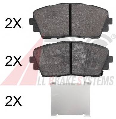 A.B.S. 37910 Комплект гальмівних колодо...