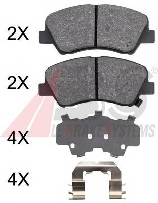 A.B.S. 37916 Комплект тормозных колодок... A.B.S. 37916 Комплект тормозных колодок...