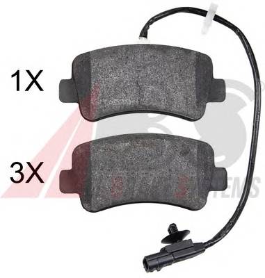 A.B.S. 37939 Комплект тормозных колодок...