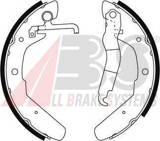 A.B.S. 8801 Комплект тормозных колодок