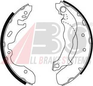 A.B.S. 8897 Комплект гальмівних колодо...