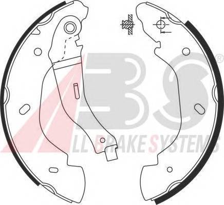 A.B.S. 9126 Комплект тормозных колодок