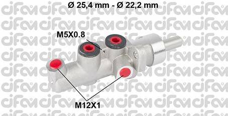 CIFAM 202-662 Главный тормозной цилиндр