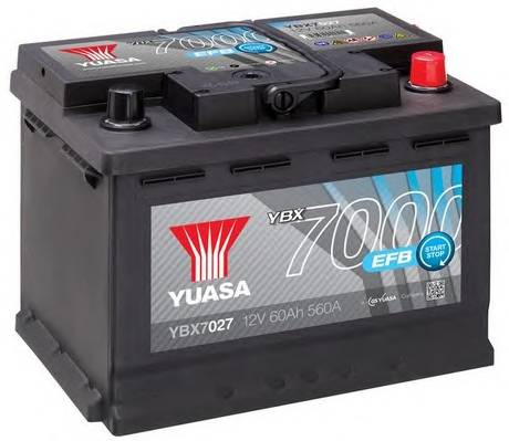 YUASA YBX7027 AKUMULATOR 60AH/560A P YUASA EFB STARTSTOP