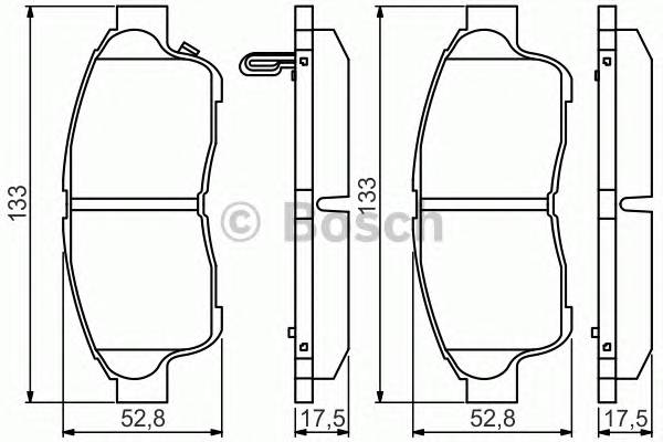 BOSCH 0986495257 Тормозные колодки BOSCH 0986495257 Тормозные колодки