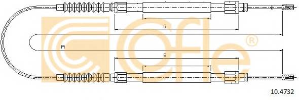 COFLE 10.4732 Трос стояночного гальма