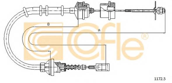 COFLE 1172.5 Трос зчеплення COFLE 1172.5 Трос зчеплення
