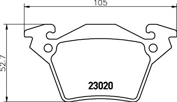 TEXTAR 2302001 Комплект гальмівних колодо... TEXTAR 2302001 Комплект гальмівних колодо...