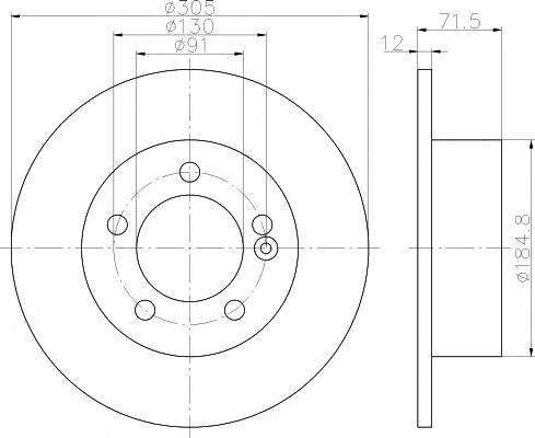 TEXTAR 92228800 Тормозной диск