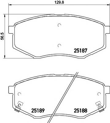 TEXTAR 2518701 Комплект гальмівних колодо... TEXTAR 2518701 Комплект гальмівних колодо...