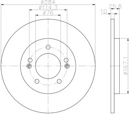 TEXTAR 92252703 Гальмівний диск TEXTAR 92252703 Гальмівний диск